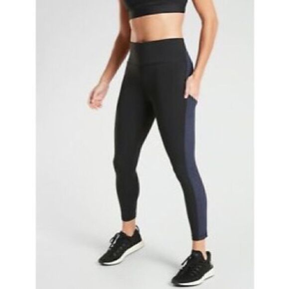 Athleta Ultimate Stash Pocket Colorblock 7/8 Tight - Picture 2 of 11